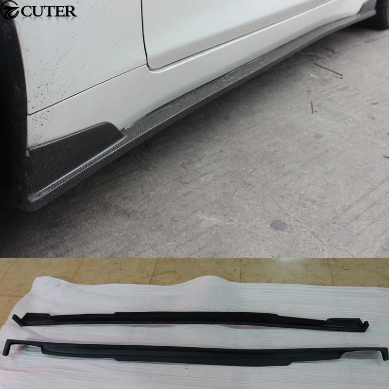 

Q50 Carbon Fiber Side Skirts Car Body Kit for Infiniti Q50 Sedan 4 Door Long Version 13-17