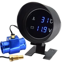 auto car water temp gaugevoltmeter for cars 28 34mm adapter 10mm car temperature sensor npt 18 meter 10110 celsius 12v 24v