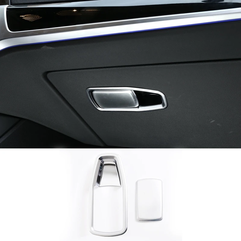 Для BMW 3 серии G20 G28 2019 2020 серебристый хромированный Co пилотная перчатка коробка