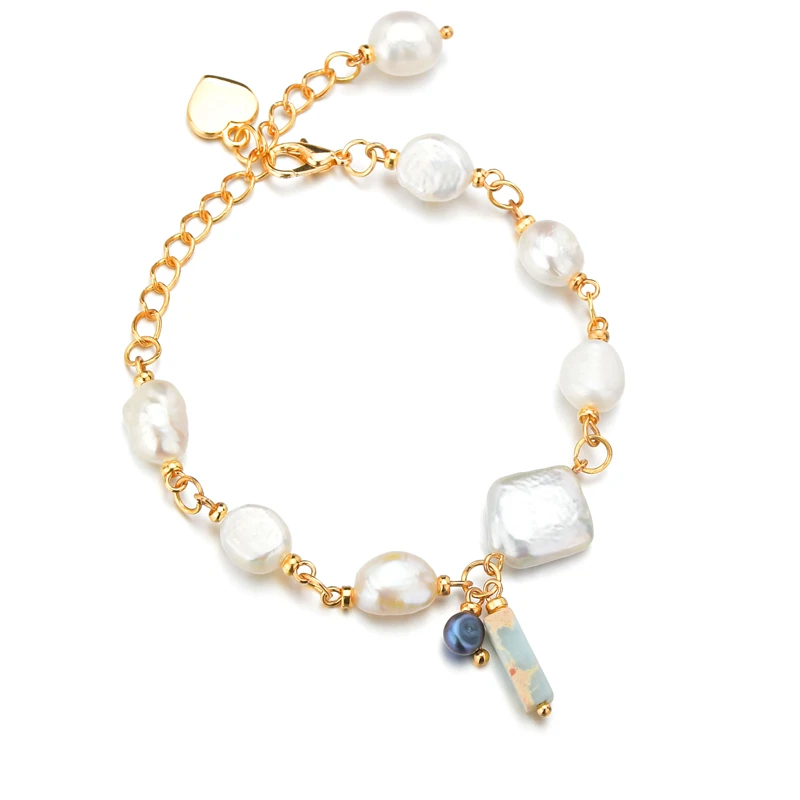 Новый Золотой цвет сплав в форме сердца кулон браслет для женщин Шарм