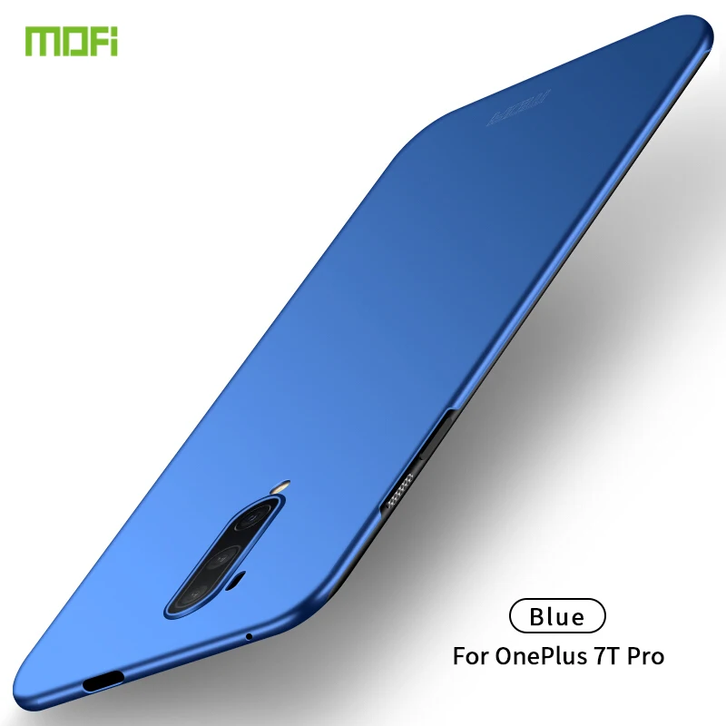 MOFi для OnePlus 7T Pro чехол s ультра тонкий чехол защитный чехол для OnePlus 7T Pro - Цвет: Синий