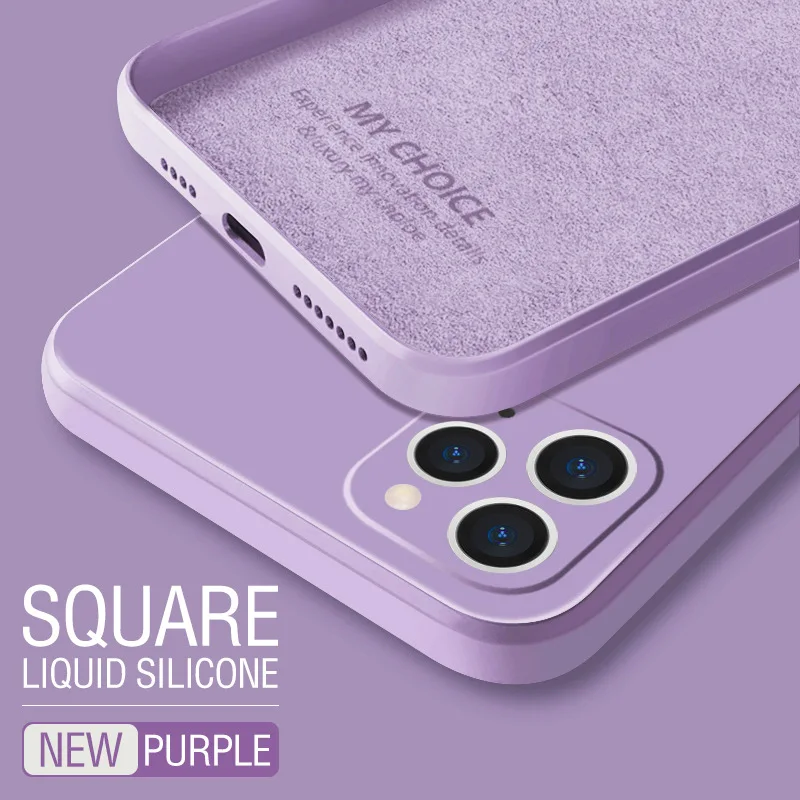 

Square Liquid Silicone Case For Xiaomi Redmi Note 7 8 9 Pro Max 9S 9T 10T 9A K20 K30 K40 Poco F2 M2 M3 Pro X2 X3 F3 GT Covers