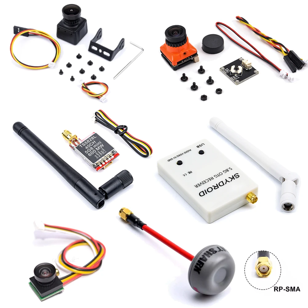 Трансивер для камеры 5 8G TS5828L 600 мВт 40 каналов 700TVL / 1000TVL /1200tvl N/P UVC гоночного дрона FPV