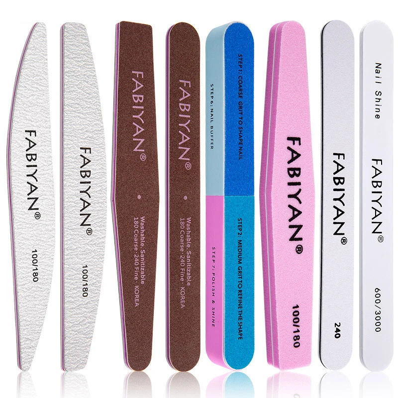 

Professional Nail File Sandpaper Nail Sanding Grinding Polishing Thin Sand Bar Manicure Care Tools Sponge Frustration