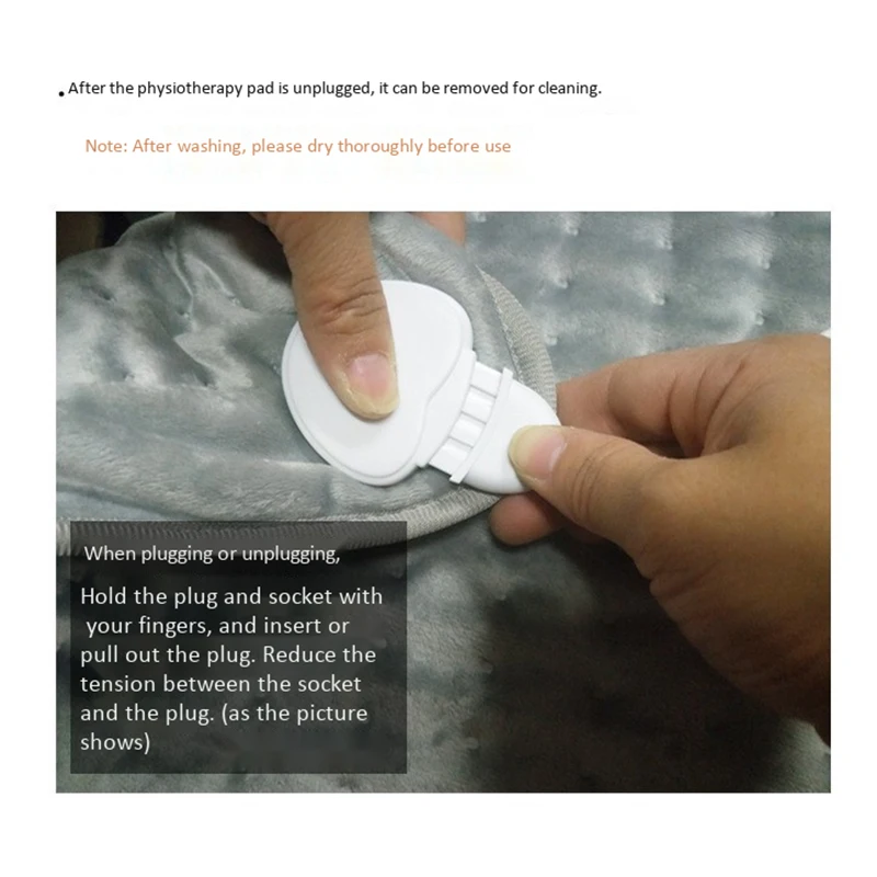 

40x30CM Electric Heating Pad for Abdomen Waist Back Pain Relief Winter Warmer Heat Controller US Plug