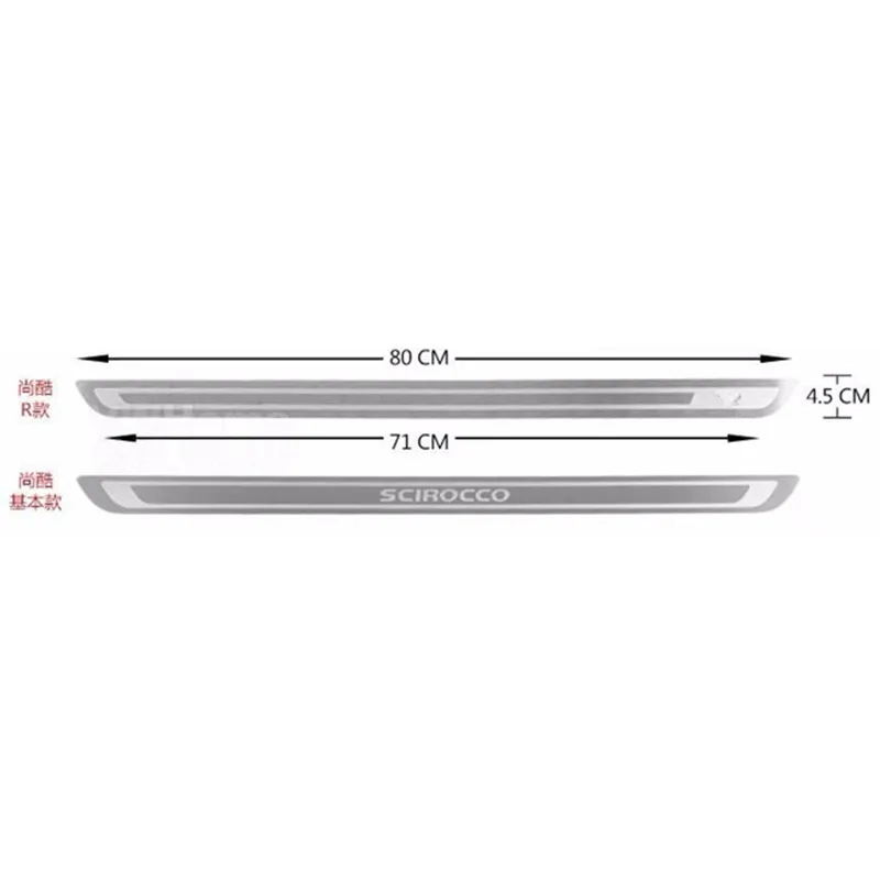 Для Volkswagon Scirocco R TDI MK3 2007 2008 2009 2010 2011 2012 Высокое качество 2шт 304 нержавеющая сталь