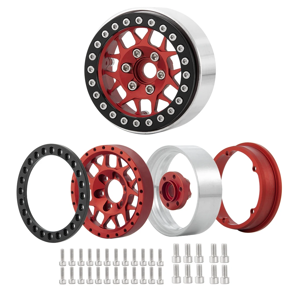 AXSPEED Алюминиевый сплав с ЧПУ 2 2-дюймовые ступицы колес бисером 25 мм для осевого
