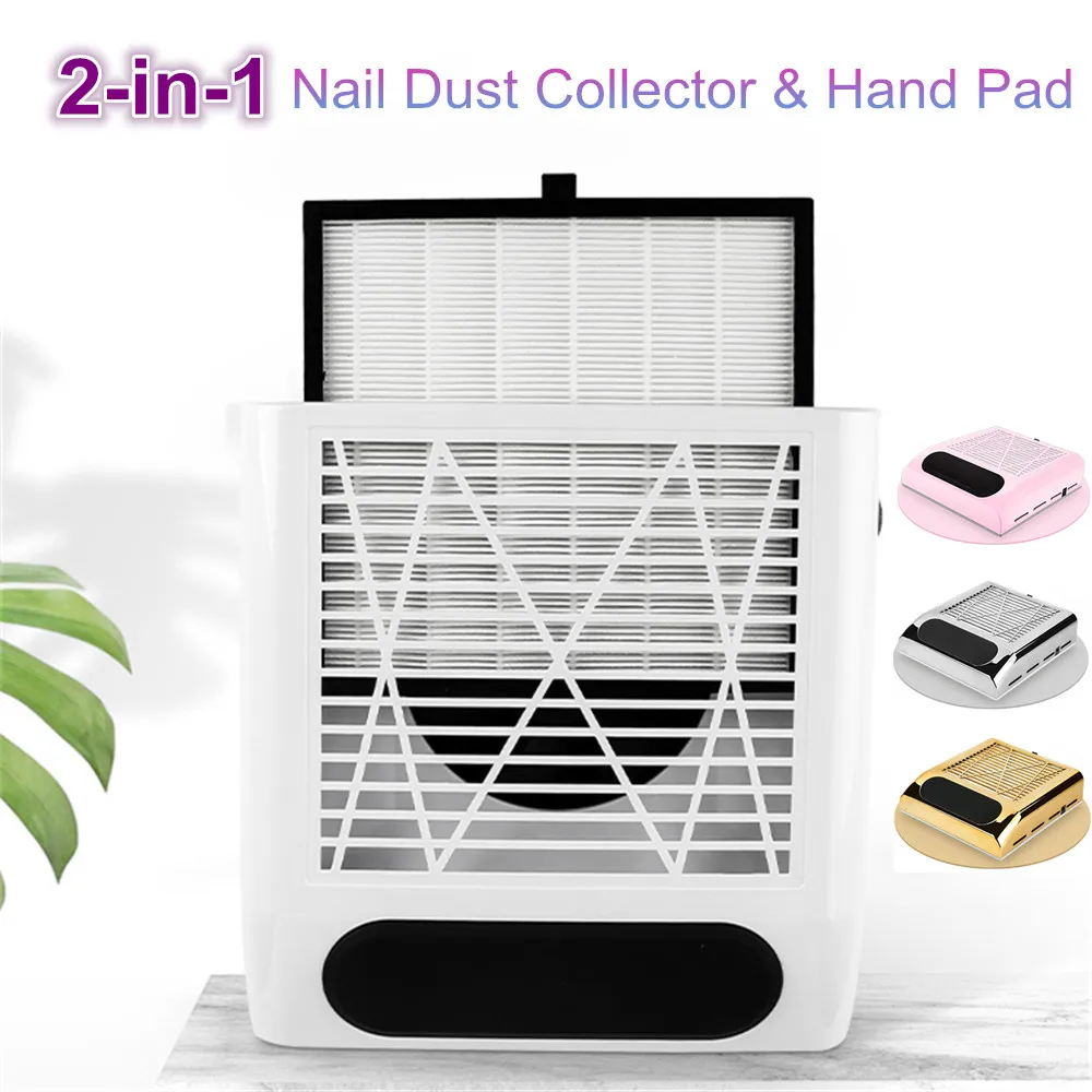 Ventilador de Sucção de Poeira do Prego Coletor de pó Aspirador de pó Máquina de Manicure Ferramentas de Coleta de Poeira Bolsa de Nail Manicure Salon Ferramentas 80w Art