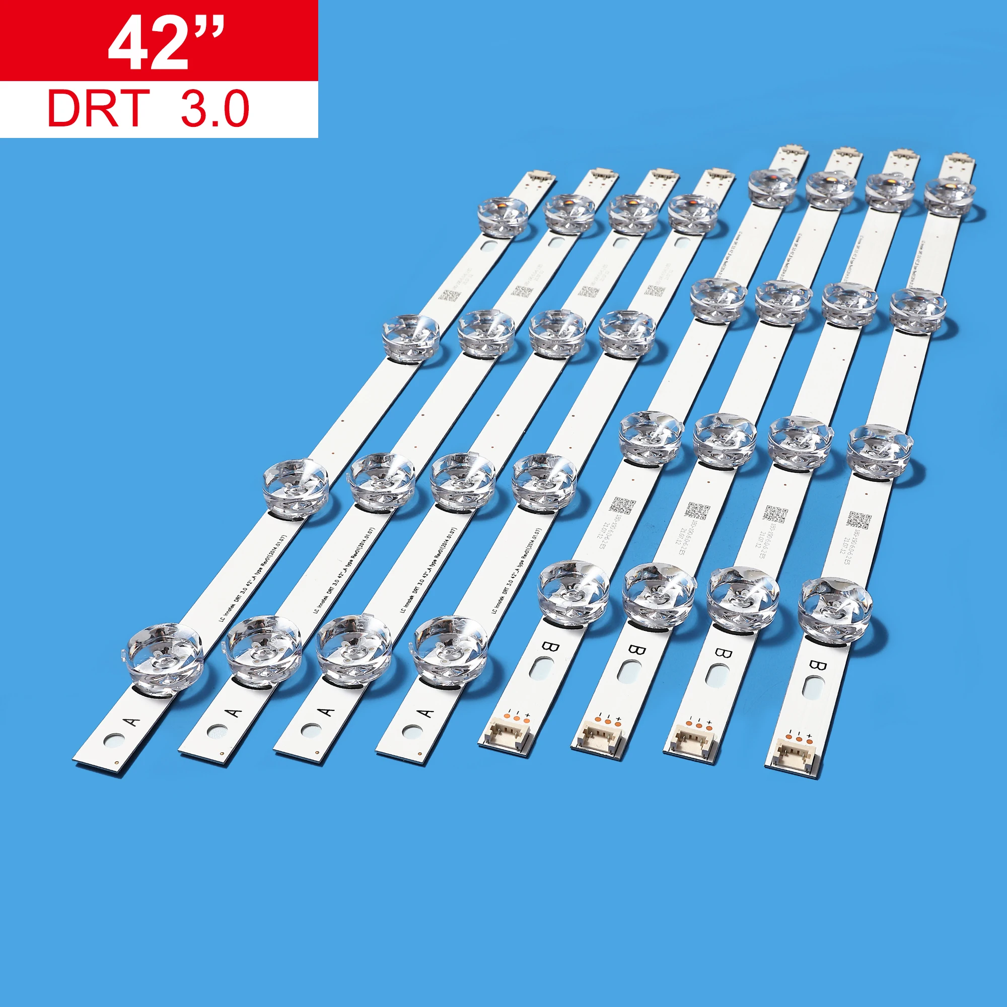 

825mm LED strip 8 leds For LG INNOTEK DRT 3.0 42"_A/B TYPE 42LB5610 42LB5510 42LY320C 42GB6310 TV LCD replacement 4sets