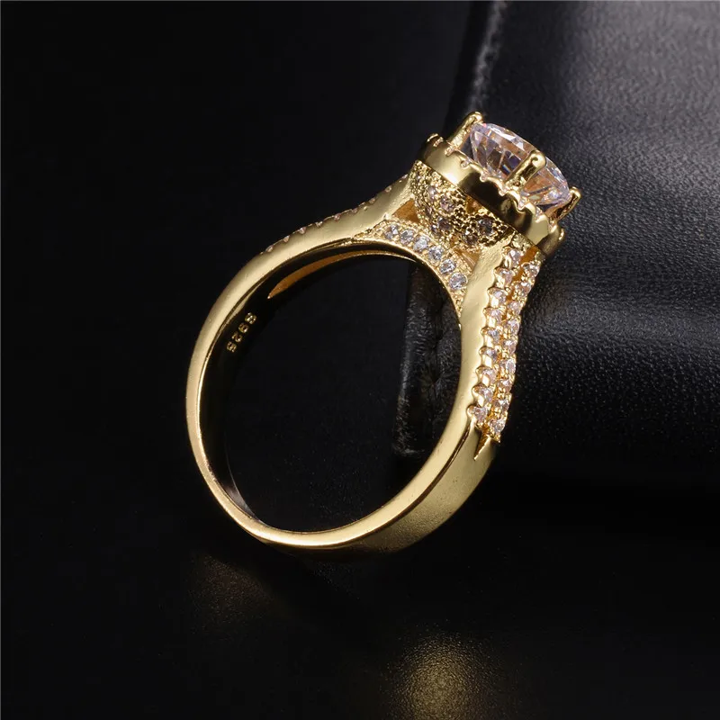 Женское кольцо из серебра 100% пробы с бриллиантами 2 карата|Кольца| |