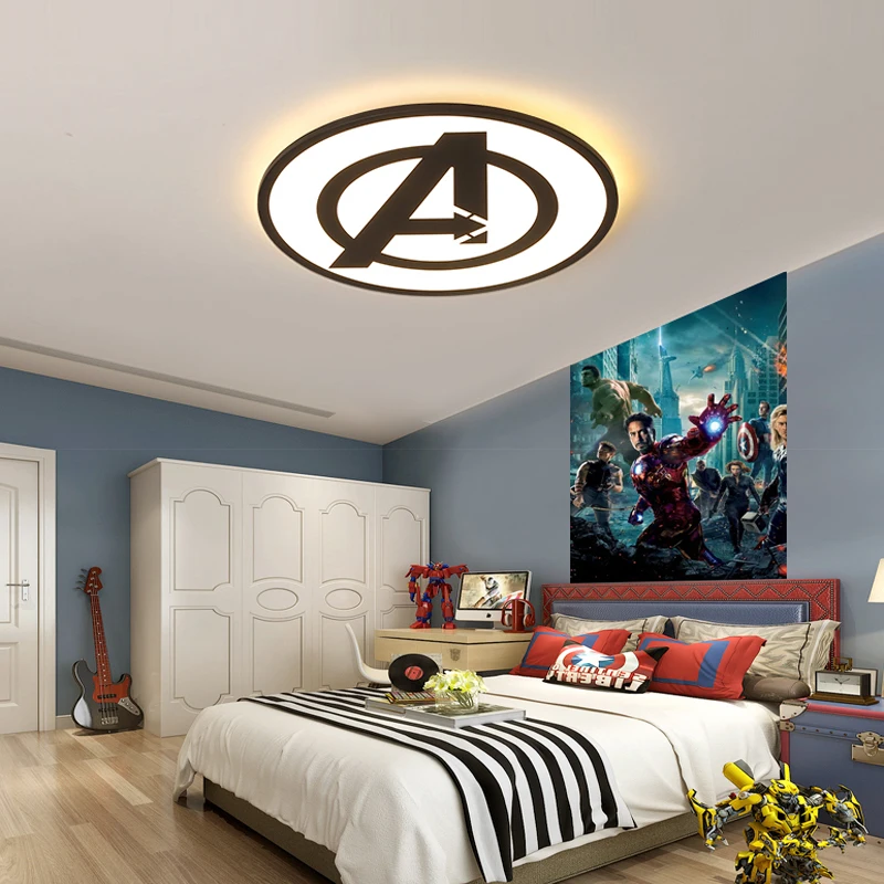 

New Round black/blue modern LED chandelier living room study bedroom kitchen decoration indoor ceiling chandelier lighting