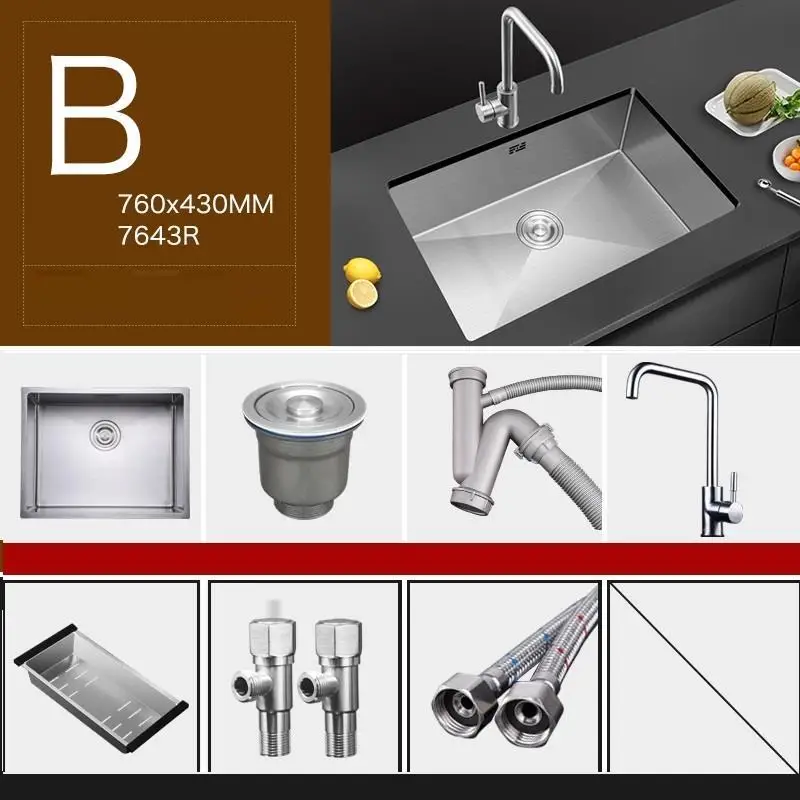Встроенная Lavandino Banheiro Evier Acero Inox Portatil Lavello Cucina кухня Cuba Pia Cozinha Fregadero De Cocina раковина для мытья посуды - Цвет: Number 19