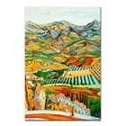 Картины Arthyx, удаленная ферма, ручная работа, копия картины Винсента Ван Гога фанеста, масляная живопись на холсте, Настенная картина для гостиной