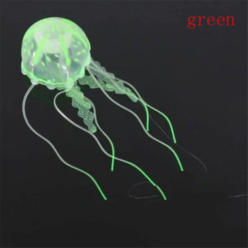 

Artificial Swim Glowing Effect Jellyfish Aquarium Decoration Fish Tank Underwater Live Plant Luminous Ornament Aquatic Landscape