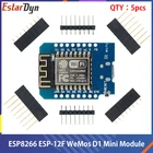 5 шт. ESP8266 ESP-12 ESP-12F CH340G CH340 V2 USB WeMos D1 Мини WIFI макетная плата D1 Мини NodeMCU Lua IOT плата 3,3 В