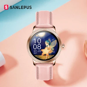 2021 new sanlepus fashion smart watch couple watches men womens smartwatch sports fitness bracelet for android apple xiaomi free global shipping
