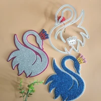 new exquisite crown swan metal cutting dies diy scrapbook embossing card photo album decoration handmade crafts