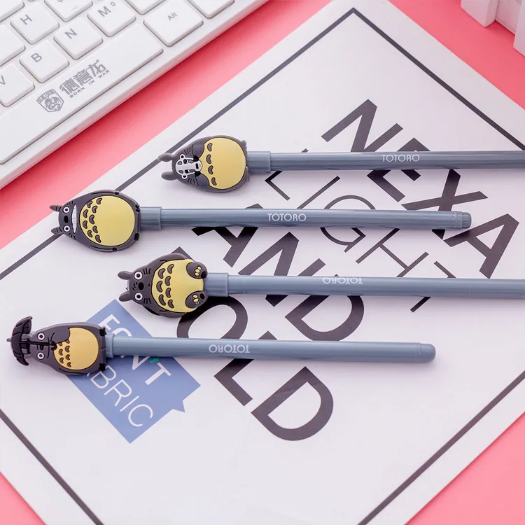 Creative stationery cartoon dragon cat neutral pen 0.5mm student examination black office signature |