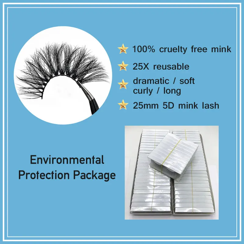 30 pairs Mink Eyelashes Bulk 25mm Dramatic Long 3D Mink Lashes Moonlass Makeup Luxury 25mm Lashes Wholesale False Eyelash