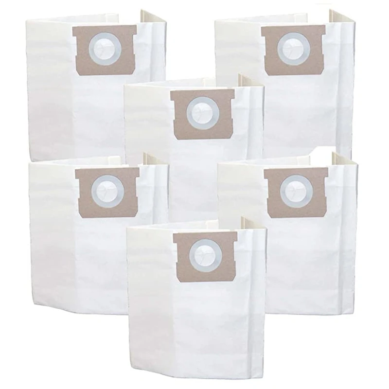 

6Pack Filtration Bags For Shop-Vac Type Bags SV-9066100,Models Shop Vac 5 Gallon, 6 Gallon, 8 Gallon Wet And Dry Vacuum