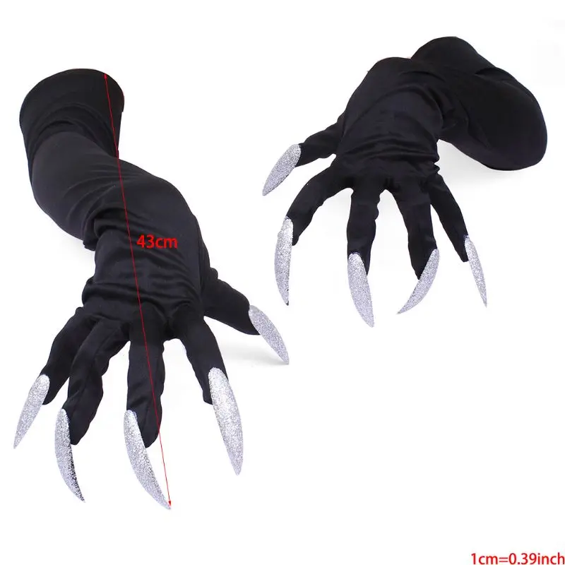 

Halloween Costume Gloves with Nails Fingernails Gloves Claws