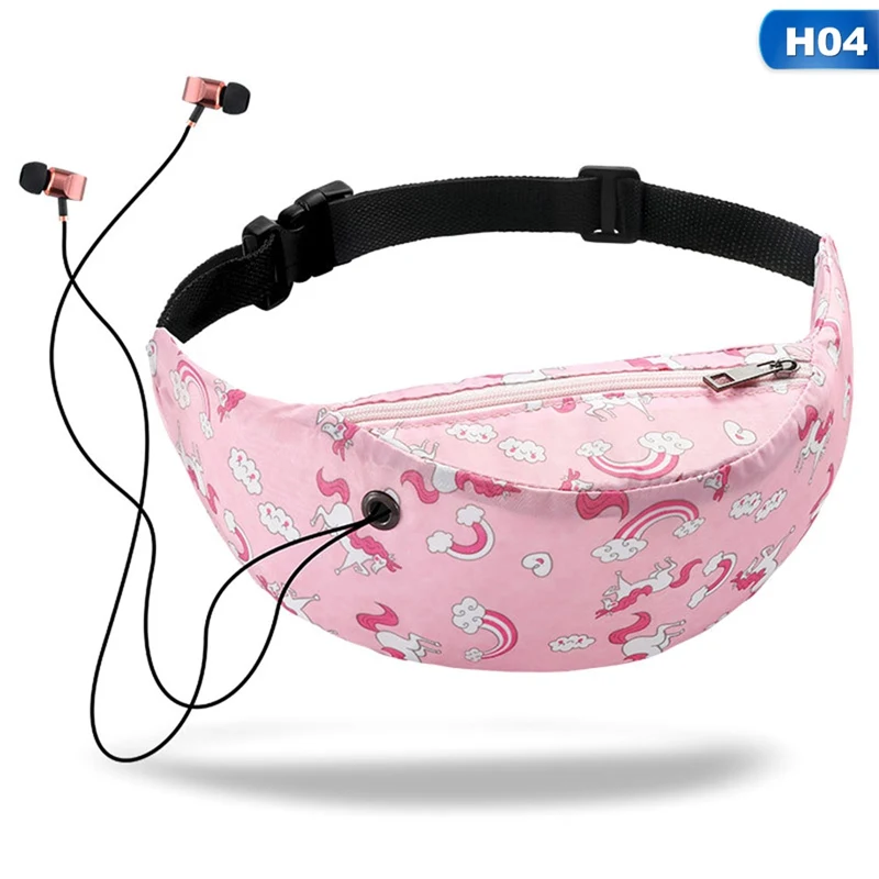 

Colorful Print Women Waist Bags Girls Packs Hip Belt Bags Money Travelling Mountaineering Mobile Phone Bag Waist Packs