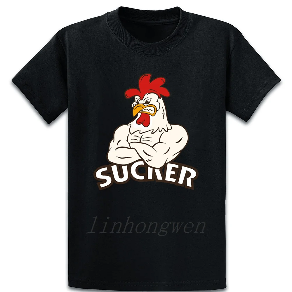 Футболка из хлопка с изображением петуха мускула сердитого цыпленка новая мода