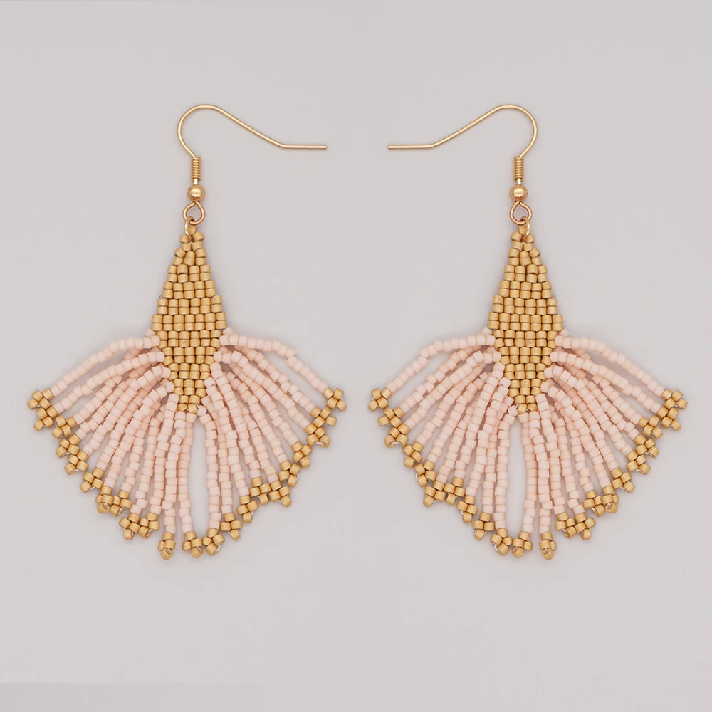 Женские драгоценные серьги Go2boho 2021 Miyuki оригинальные серьги-кисточки ручной