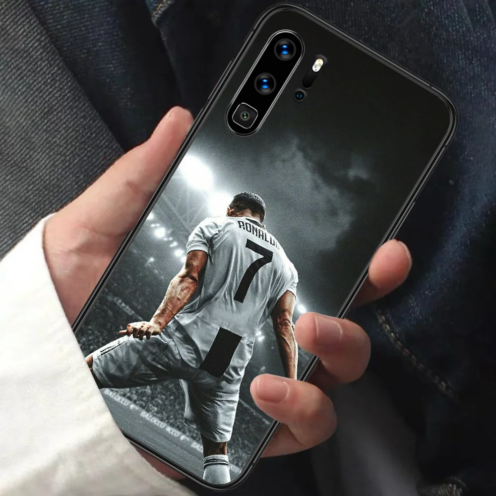 

Cristiano Ronaldo 7 CR7 Phone Case For HUAWEI P 9 10 20 30 40 Lite smart Pro Z 2019 Nova 5T 6 7 i black Hoesjes Tpu Bumper