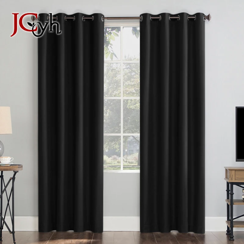 

Modern Blackout Curtains Window For Living Room Bedroom Curtain High Shading Thick Blinds Drapes Door black out Curtains Custom