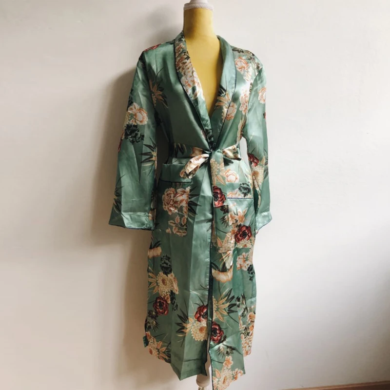 Женская шифоновая Длинная блузка кимоно свободная рубашка с длинным рукавом и