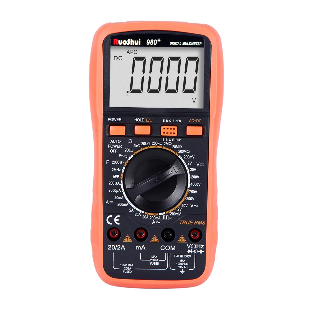Цифровой мультиметр 980 + Victor RuoShui True RMS 20000 отсчетов ручной диапазон напряжения