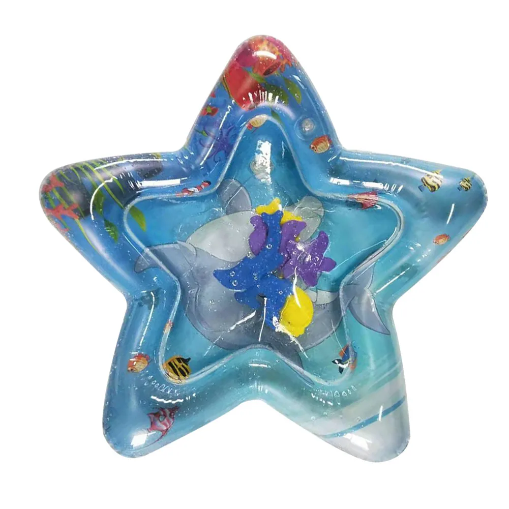 

Round Star Baby Inflatable Patted Pad Prostrate Water Cushion Mat Infant Tummy Time Playmat Toddler Activity Play Center