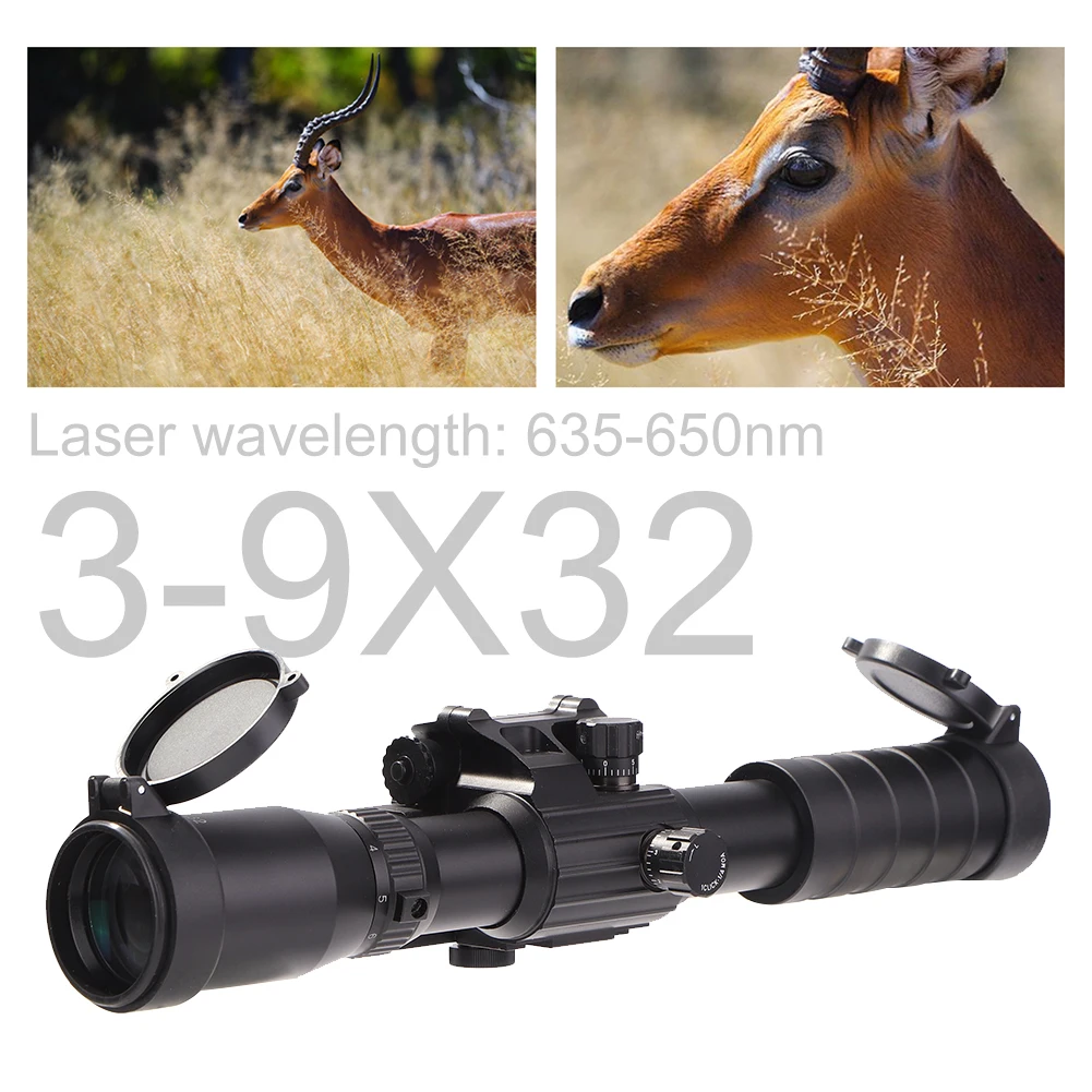 

3-9X32 Riflescopes Hunting Telescope Hunting Scope Optics Portable Optical Hunting Binoculars Waterproof Shockproof Telescope