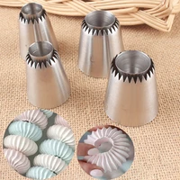 1 4pcs nozzles for confectionery cake tools stainless steel pastry and bakery accessories baking accessories and tools