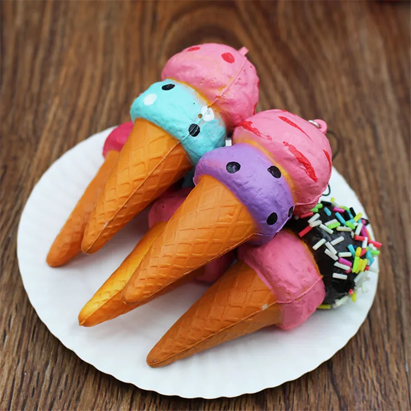 Случайный 1 шт. 10 см мягкие резиновые ПУ медленный отскок рост игрушка для снятия