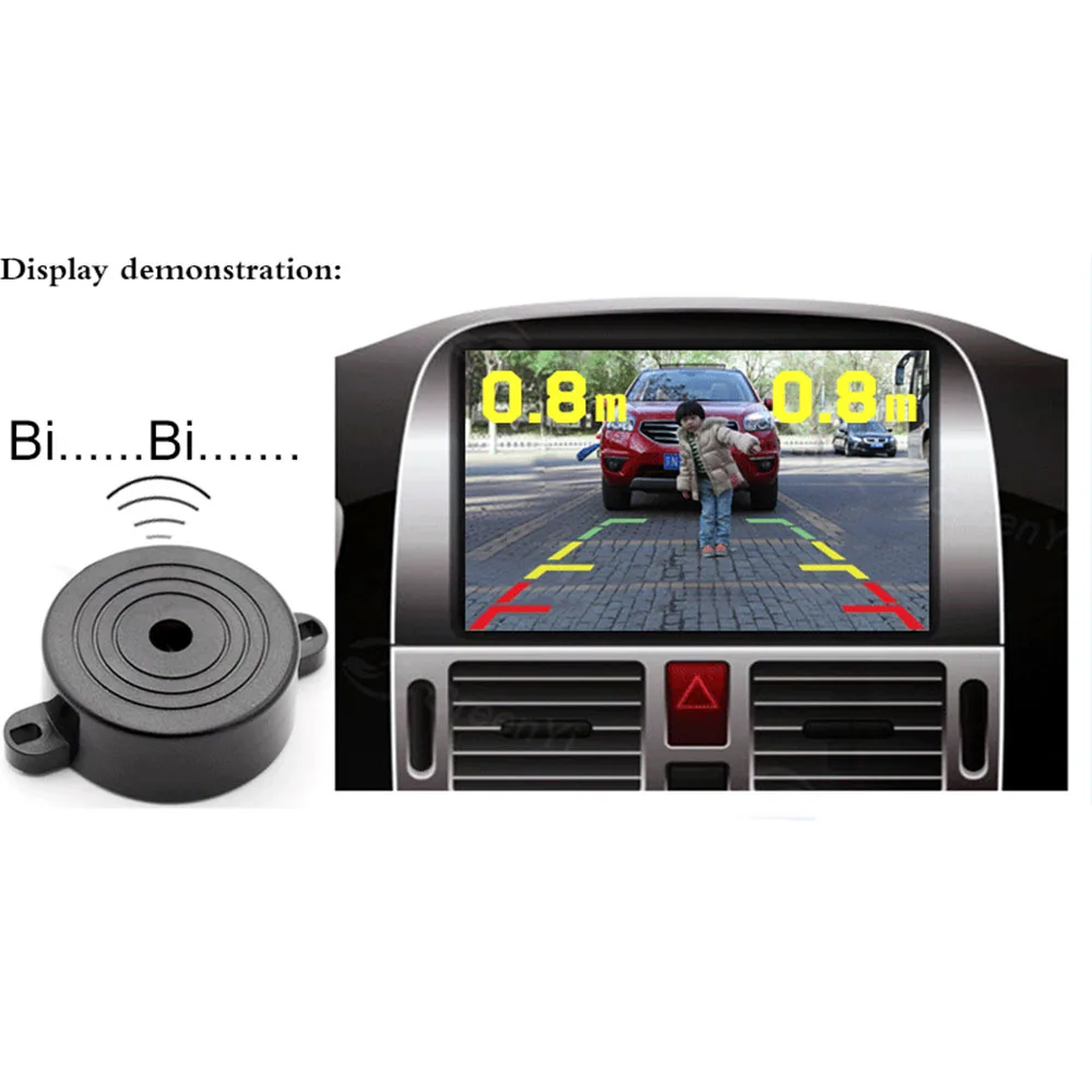 3 в 1 комплект датчика парковки видео ночного видения водонепроницаемое