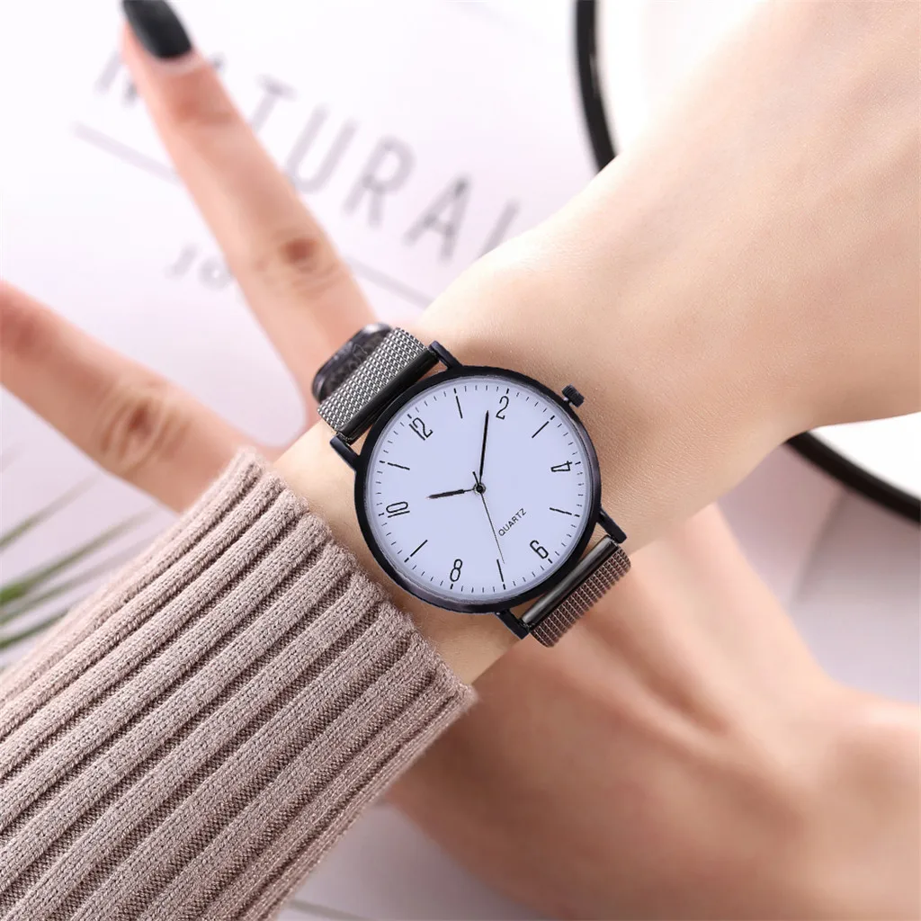 Новые Элегантные классические женские часы повседневные кварцевые аналоговые