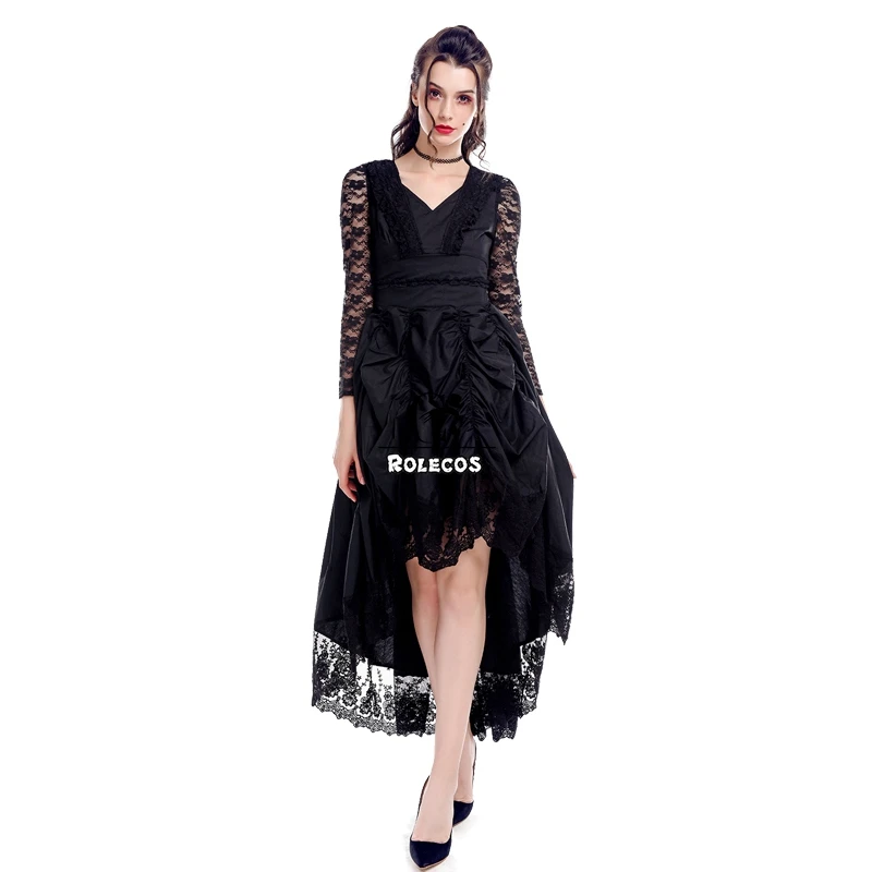 ROLECOS винтажное кружевное платье Викторианский готический костюм хлопковое