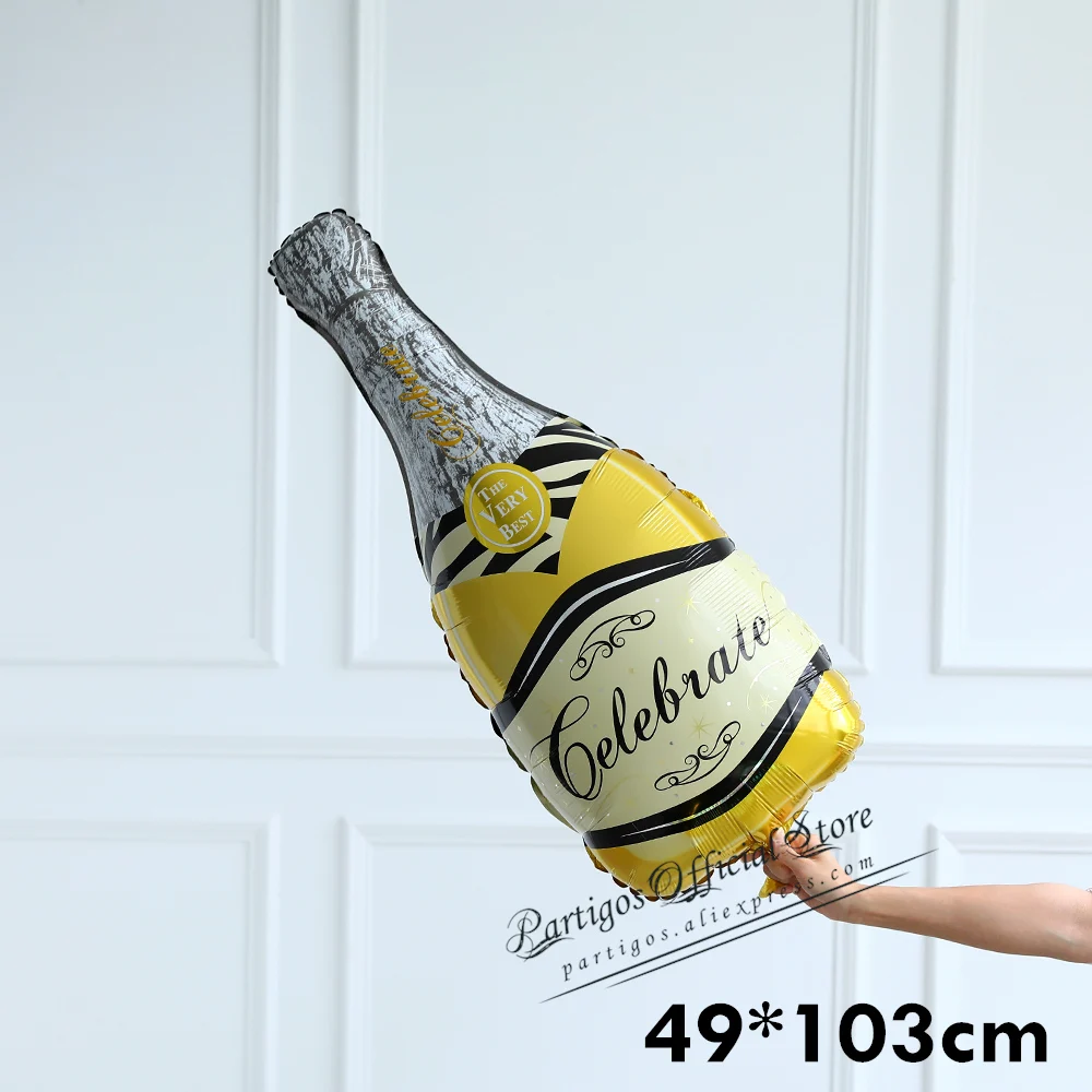 yellow Champagne 1 шт Виски шар человек 40th день рождения пиво и виски День Рождения Декор мужской день рождения в возрасте до совершенства Джек да - Цвет: yellow Champagne