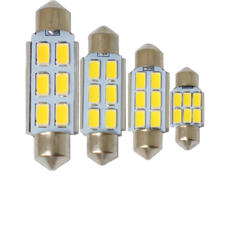 Festoon CANBUS 31 мм 36 39 41 C5W без ошибок 5630 5730 2/4/6 светодиодный SMD Интерьер теплый белый