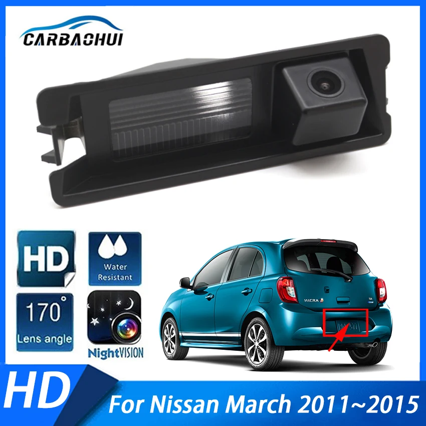 

CCD HD Night Vision Special Car Rear View Reverse backup Camera ​High quality RCA For Nissan March 2011 2012 2013 2014 2015