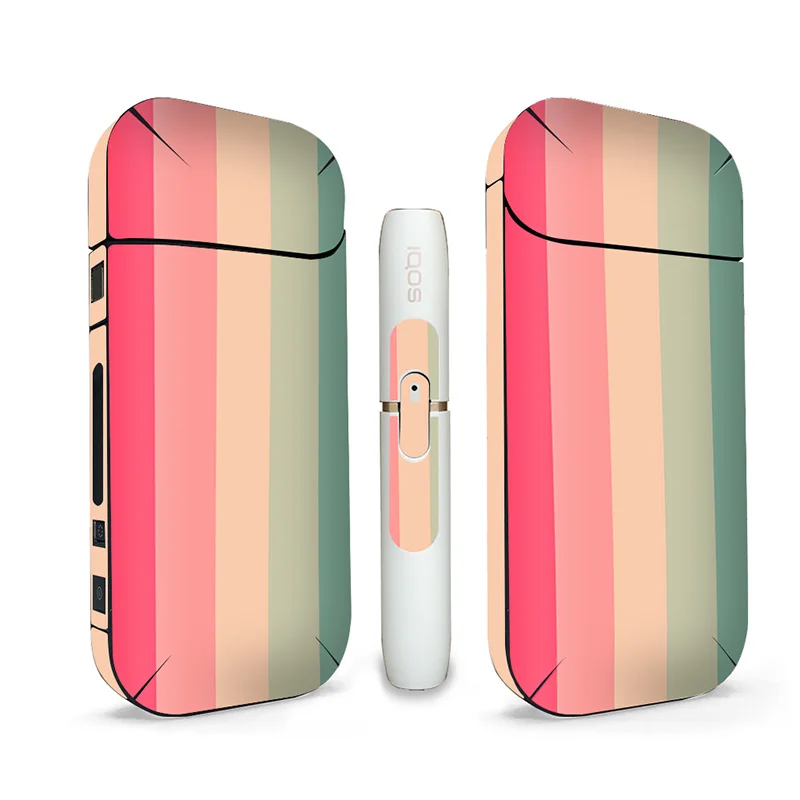 2 шт./лот однотонный дизайн для IQOS Skin 4 plus универсальная наклейка на электронную