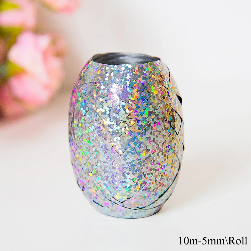 Лазерные золотые ленты из воздушных шаров для праздничных принадлежностей