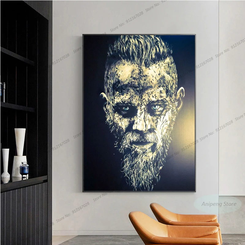 Постер легенды викингов короля Рагнара лотброка HD Печать на холсте Картина