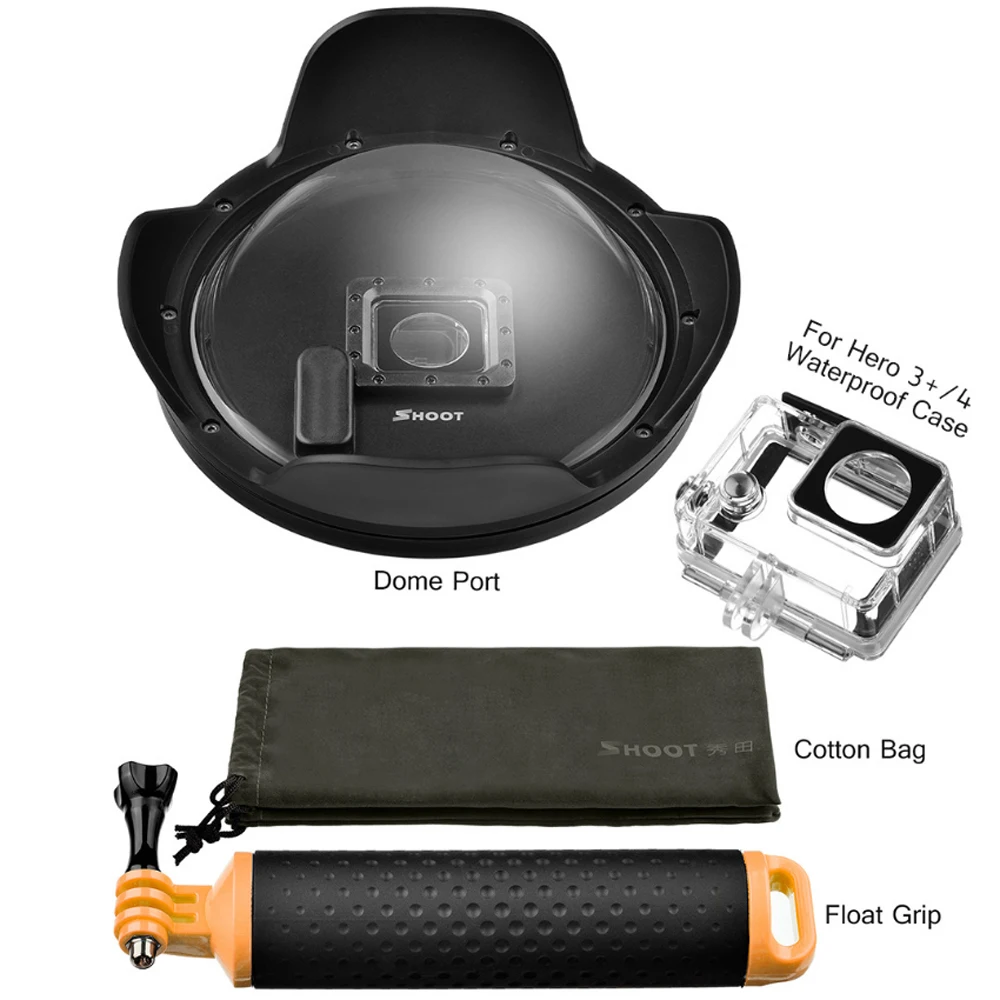 Съемка 6 дюймов Дайвинг Подводный объектив покрывающий колпак купол порт для Gopro