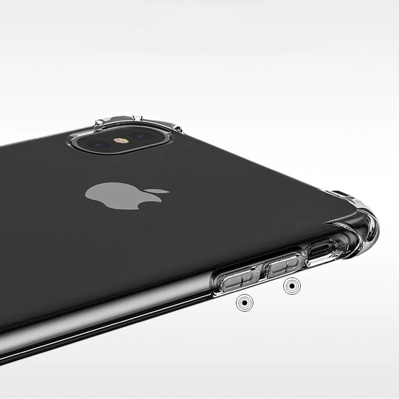

Case For iPhone 11 12 Pro Max Transparent Shockproof Silicone Soft TPU Back Cover For iPhone XS Max XR X 6S 7 8 Plus Phone Case