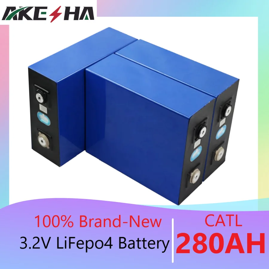 

New 280AH CATL 3.2V 16PCS Lifepo4 Battery Lithium iron phosphate Cell Solar 48V 280AH 24V 560AH Cells Power EU US TAX FREE