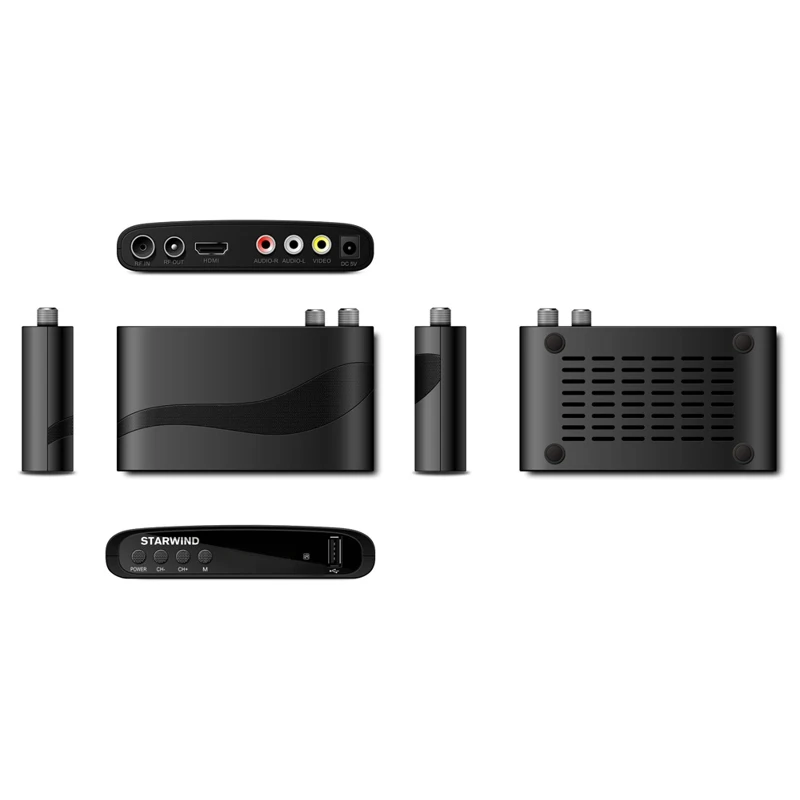 Receiver DVB-T2 StarWind CT-100 Black | TV-Tuners