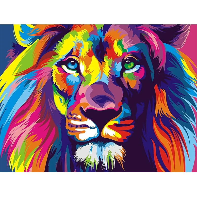5D алмазная картина Льва Животные Полные Сверла по номерам наборы для взрослых